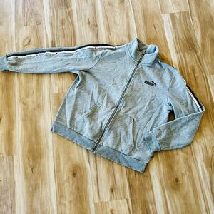 Puma Light Gray Zip-Up Jacket